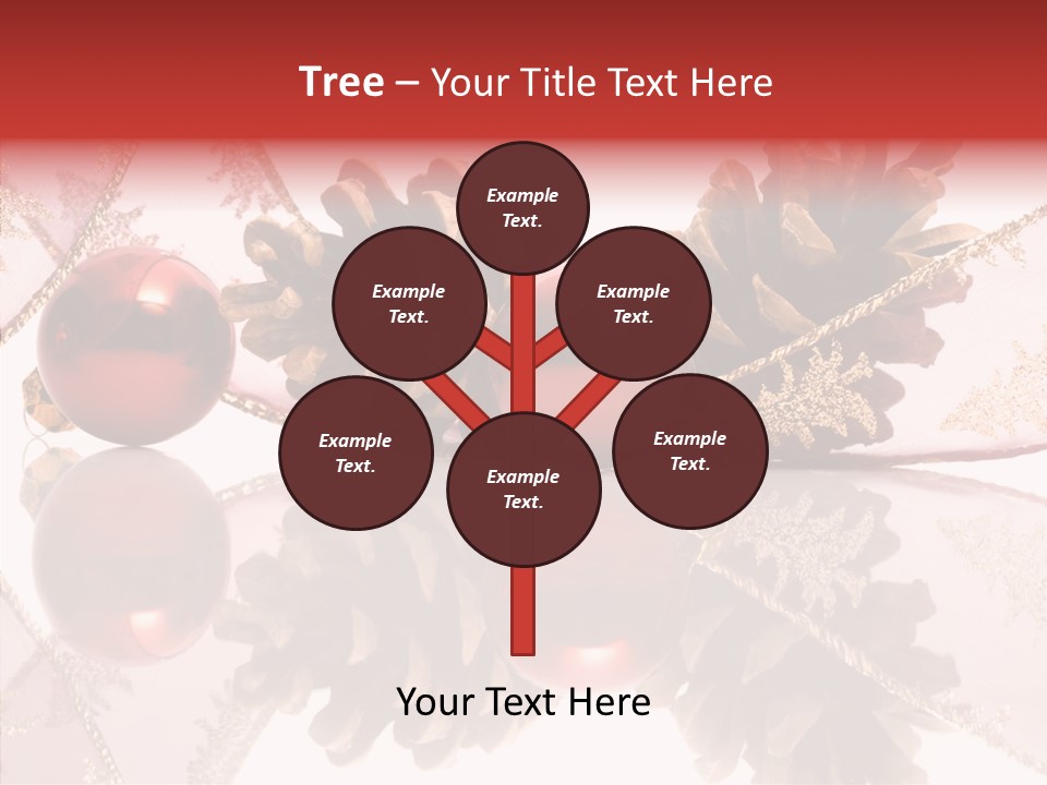 Ornament Adornment Pinecone PowerPoint Template