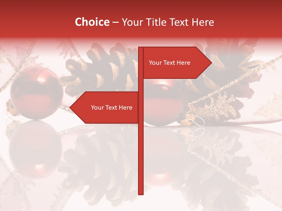 Ornament Adornment Pinecone PowerPoint Template