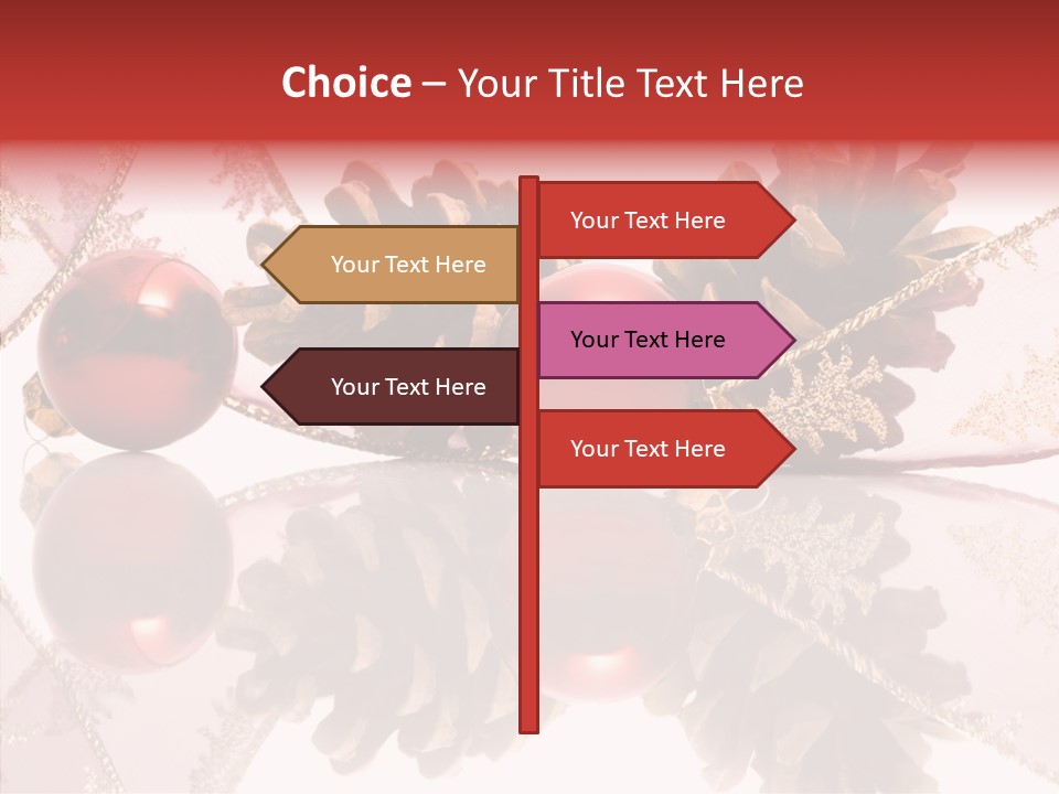 Ornament Adornment Pinecone PowerPoint Template