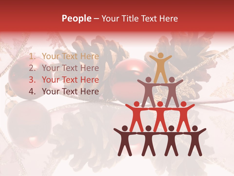 Ornament Adornment Pinecone PowerPoint Template