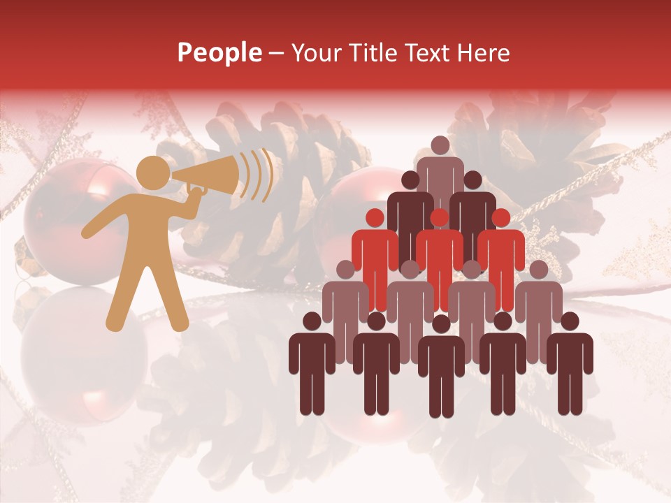 Ornament Adornment Pinecone PowerPoint Template