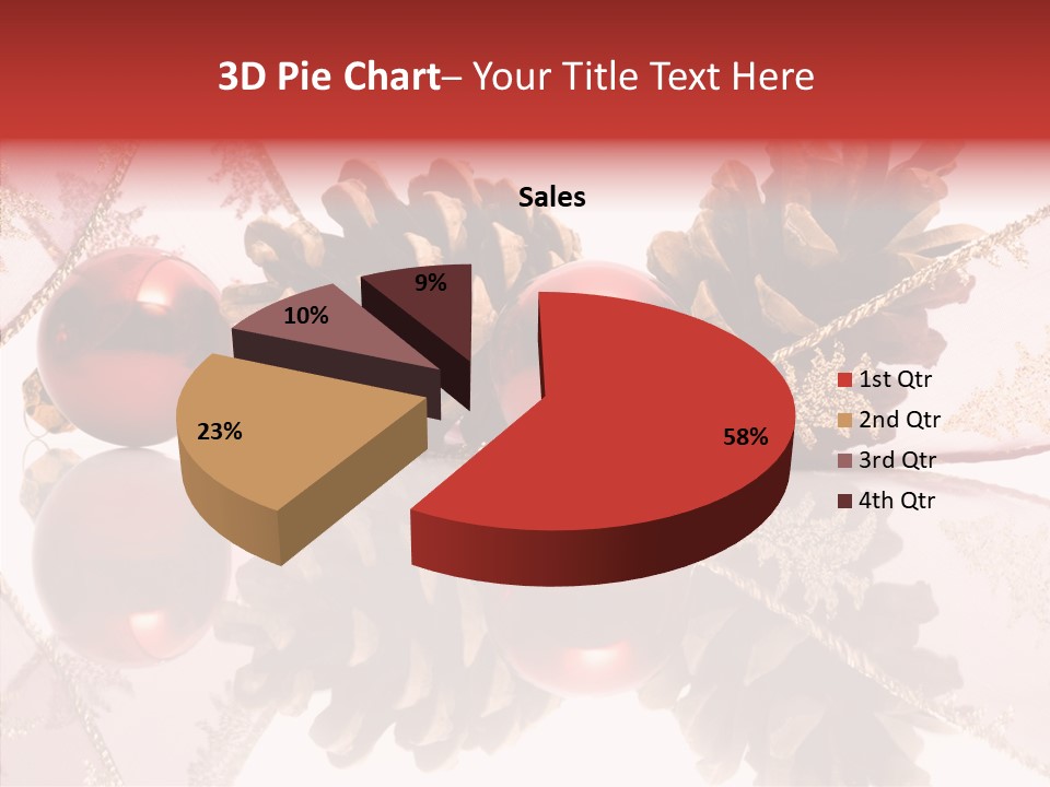 Ornament Adornment Pinecone PowerPoint Template