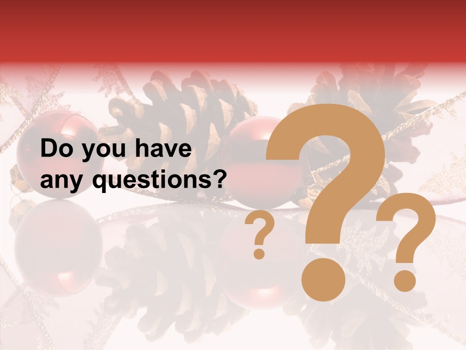 Ornament Adornment Pinecone PowerPoint Template