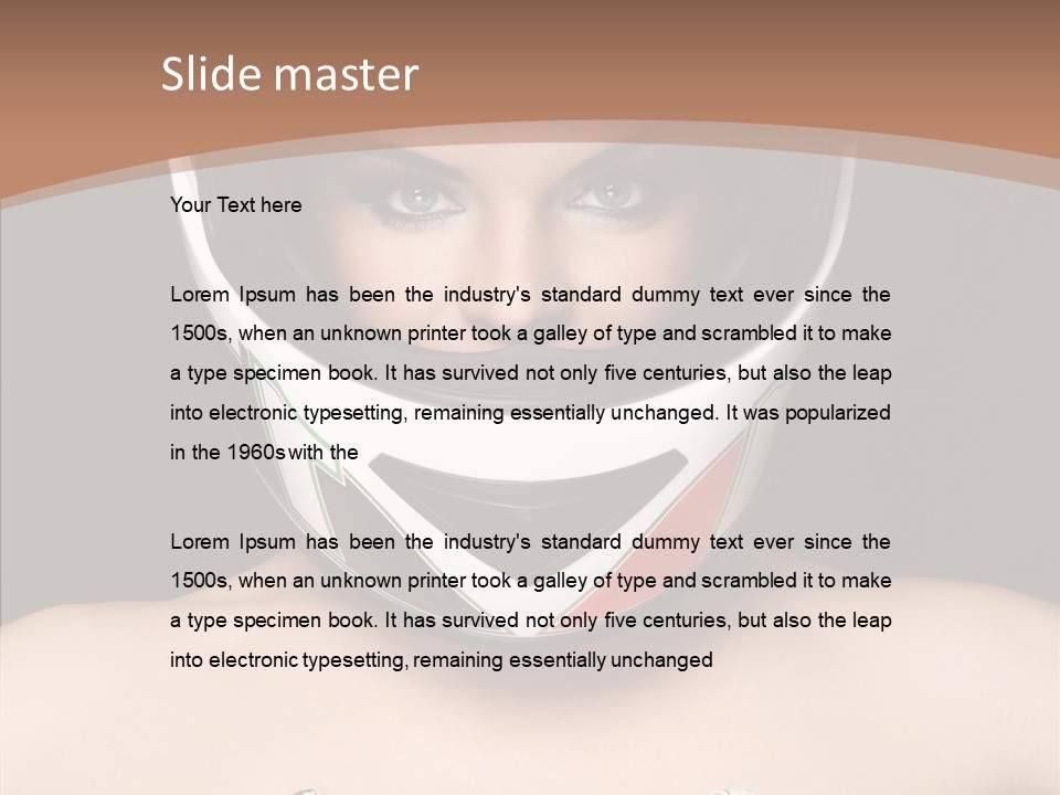 Female Sensual Beautiful PowerPoint Template