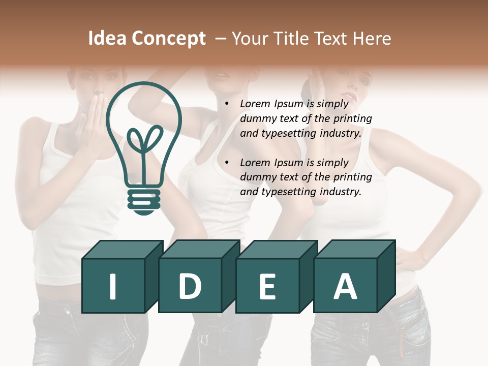 Face Teeth Casual PowerPoint Template