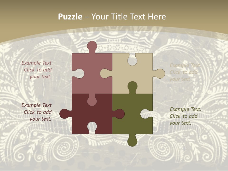 Illustration Graphics Tattoo PowerPoint Template