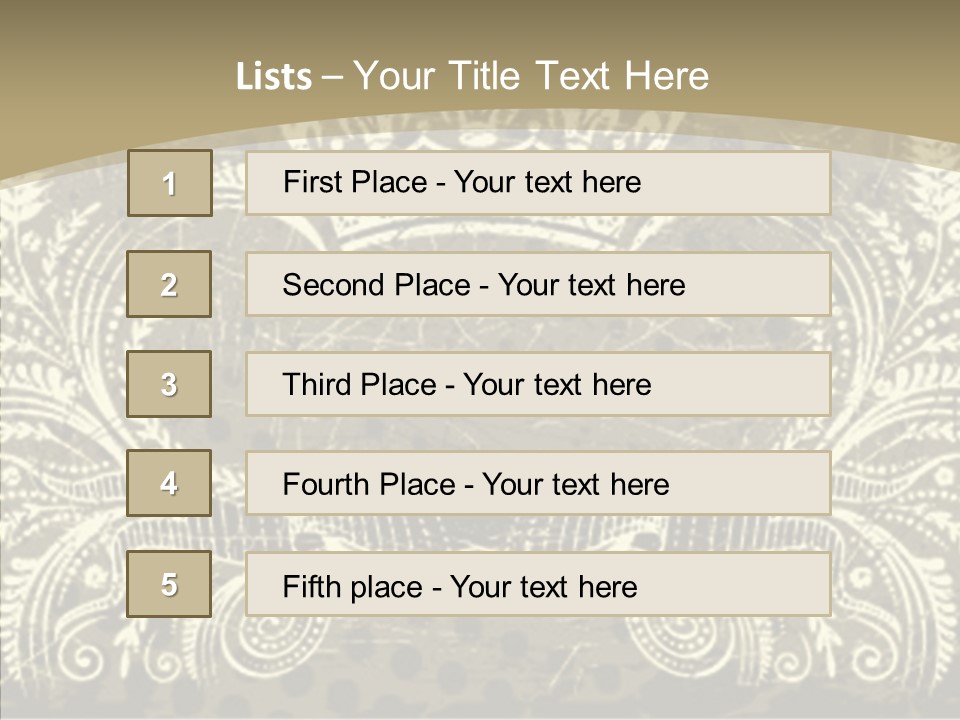 Illustration Graphics Tattoo PowerPoint Template