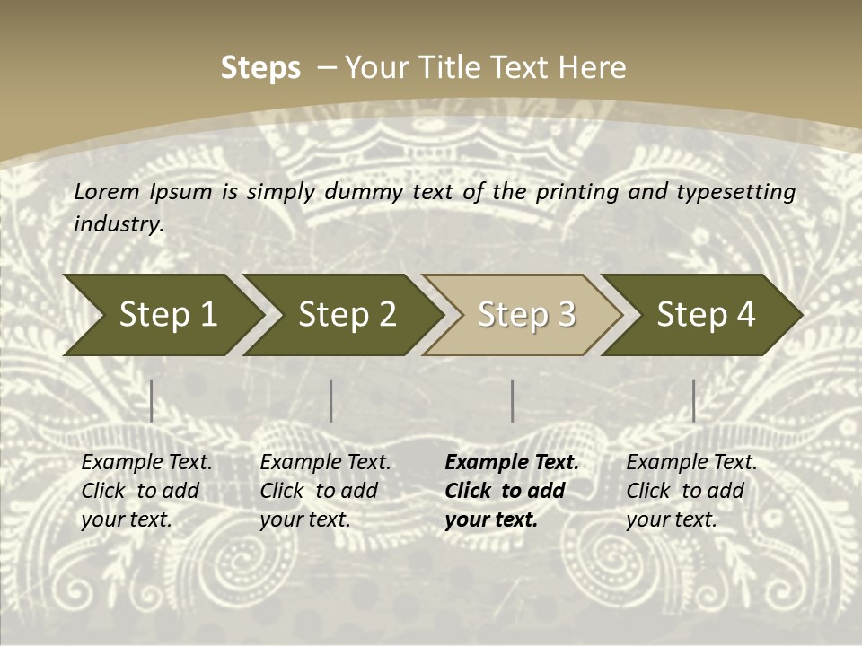 Illustration Graphics Tattoo PowerPoint Template