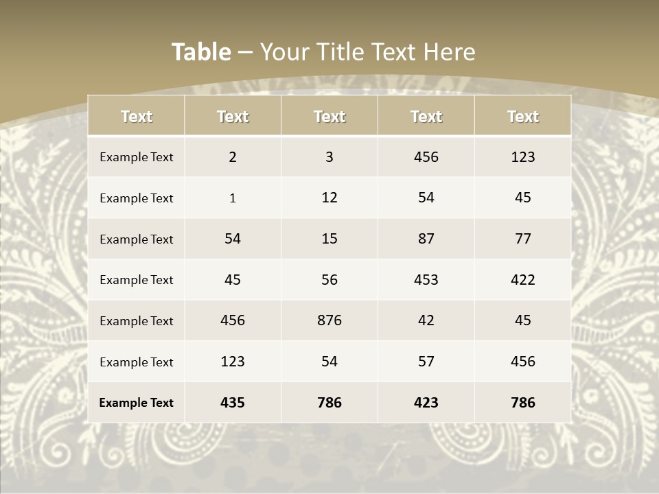Illustration Graphics Tattoo PowerPoint Template