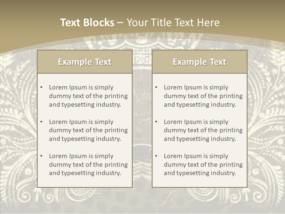 Illustration Graphics Tattoo PowerPoint Template