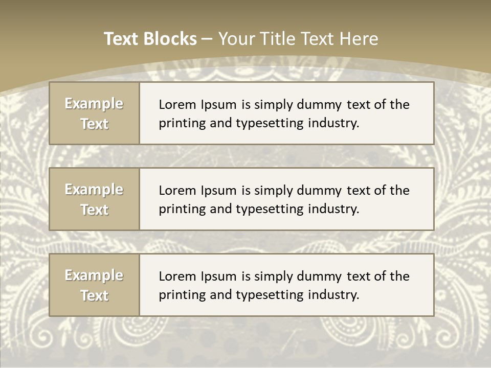 Illustration Graphics Tattoo PowerPoint Template