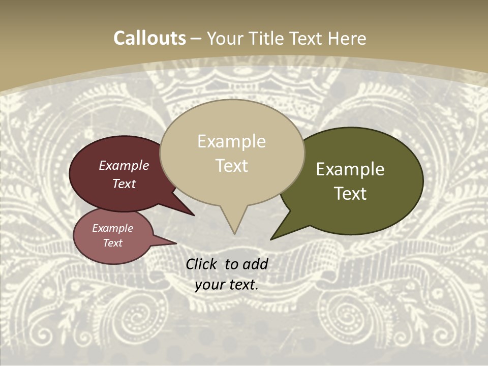 Illustration Graphics Tattoo PowerPoint Template