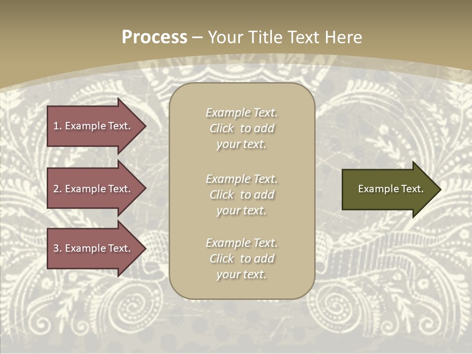 Illustration Graphics Tattoo PowerPoint Template
