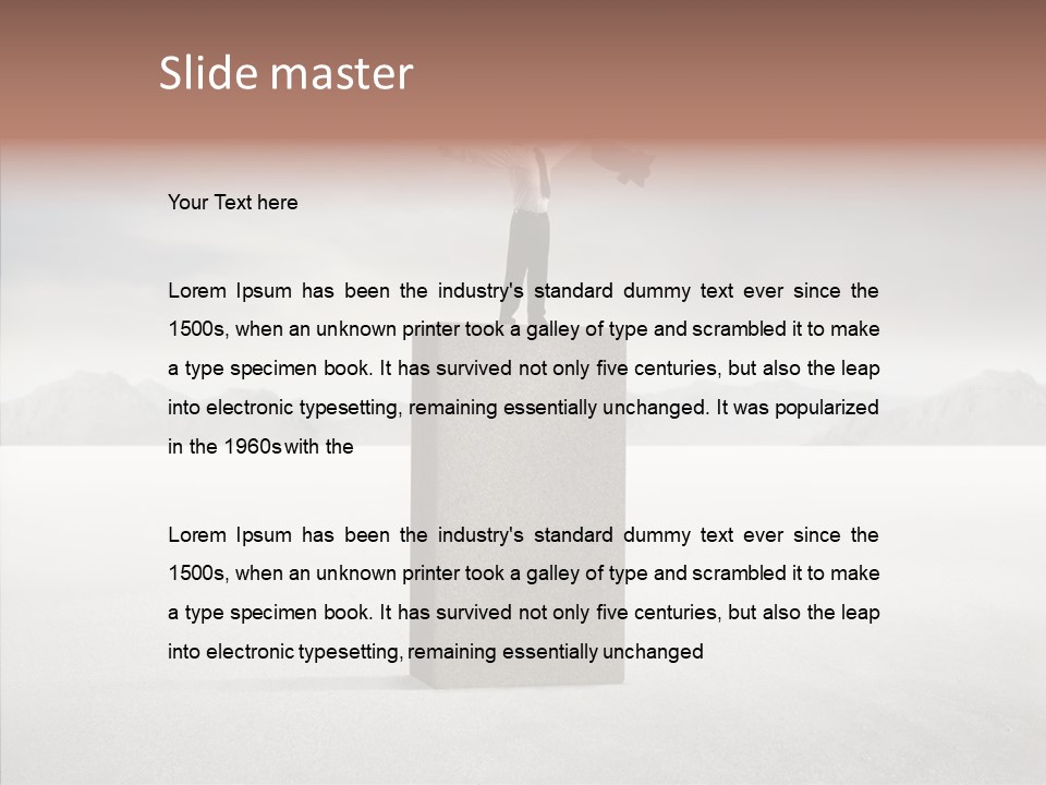 Competition Ascent Desert PowerPoint Template