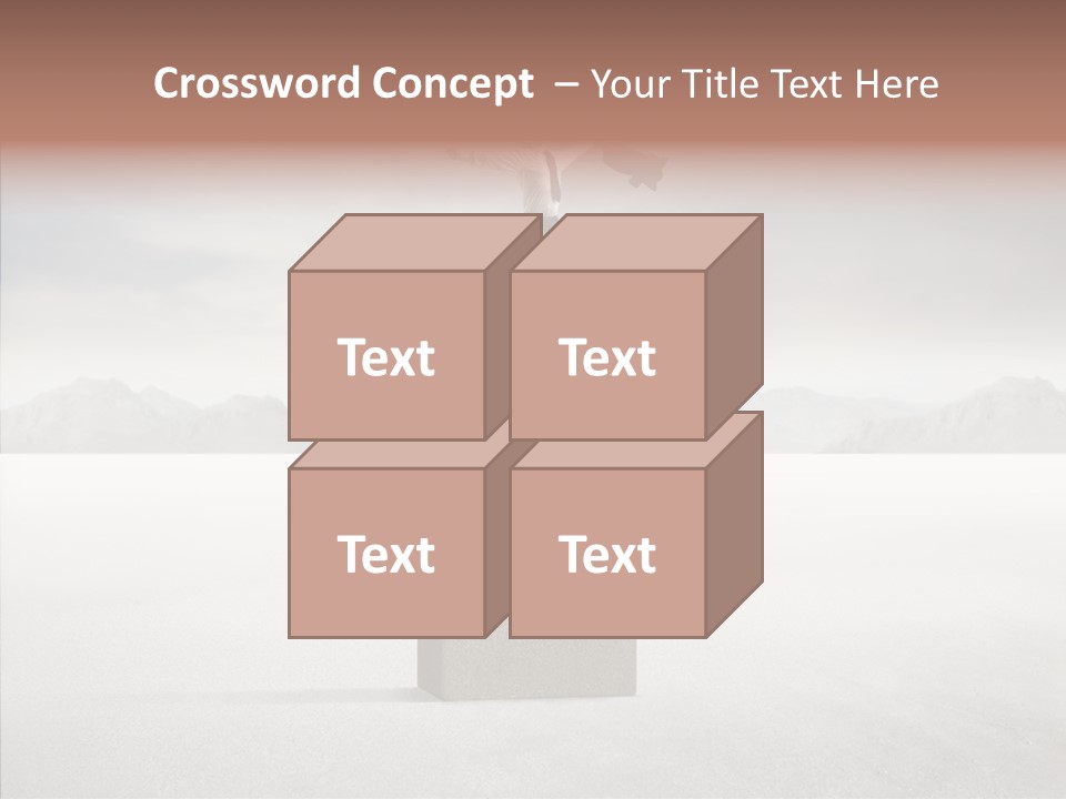 Competition Ascent Desert PowerPoint Template