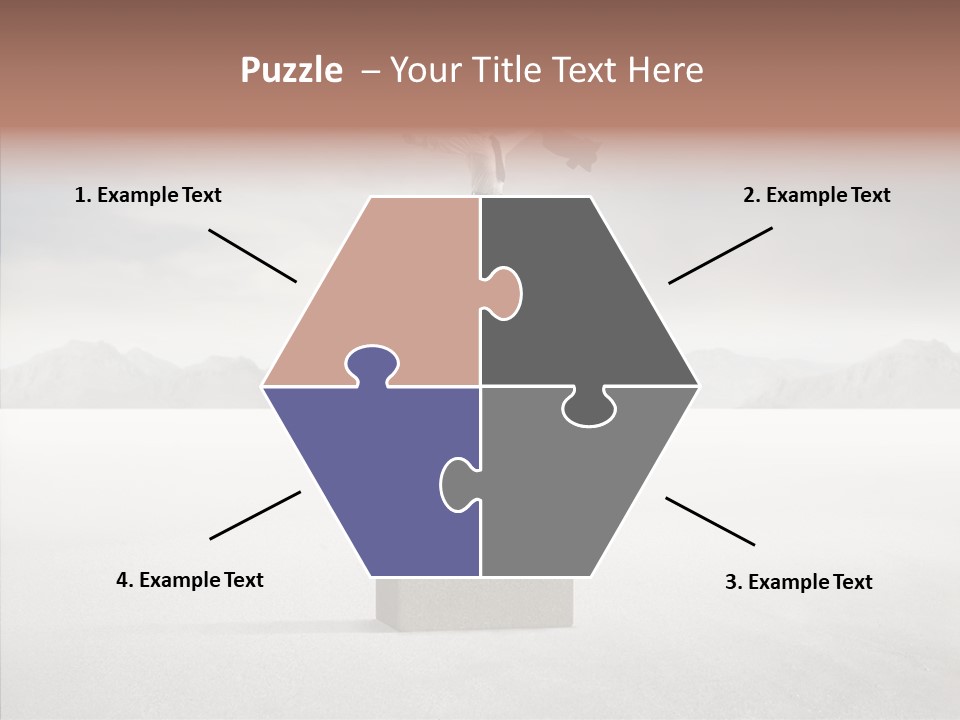 Competition Ascent Desert PowerPoint Template
