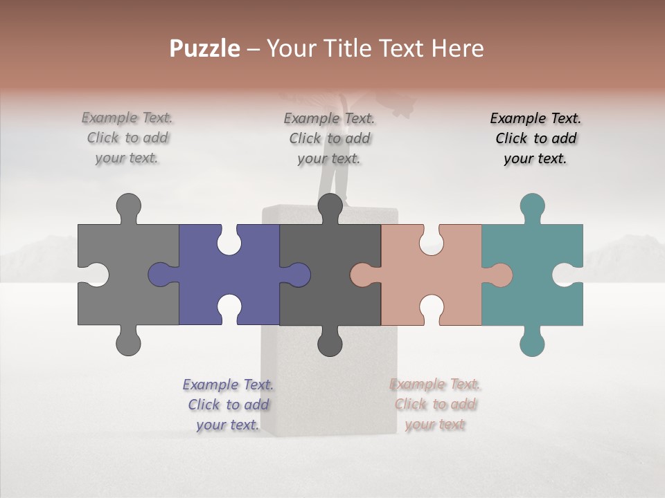 Competition Ascent Desert PowerPoint Template