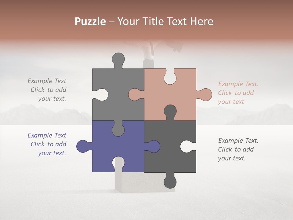 Competition Ascent Desert PowerPoint Template