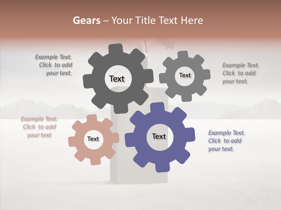 Competition Ascent Desert PowerPoint Template