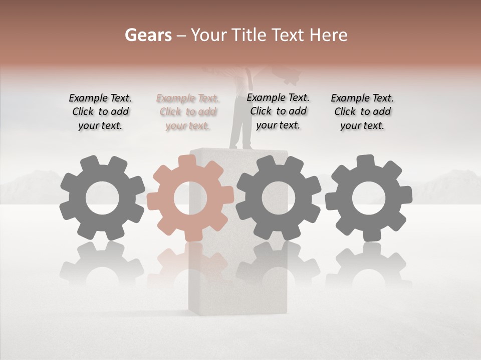 Competition Ascent Desert PowerPoint Template