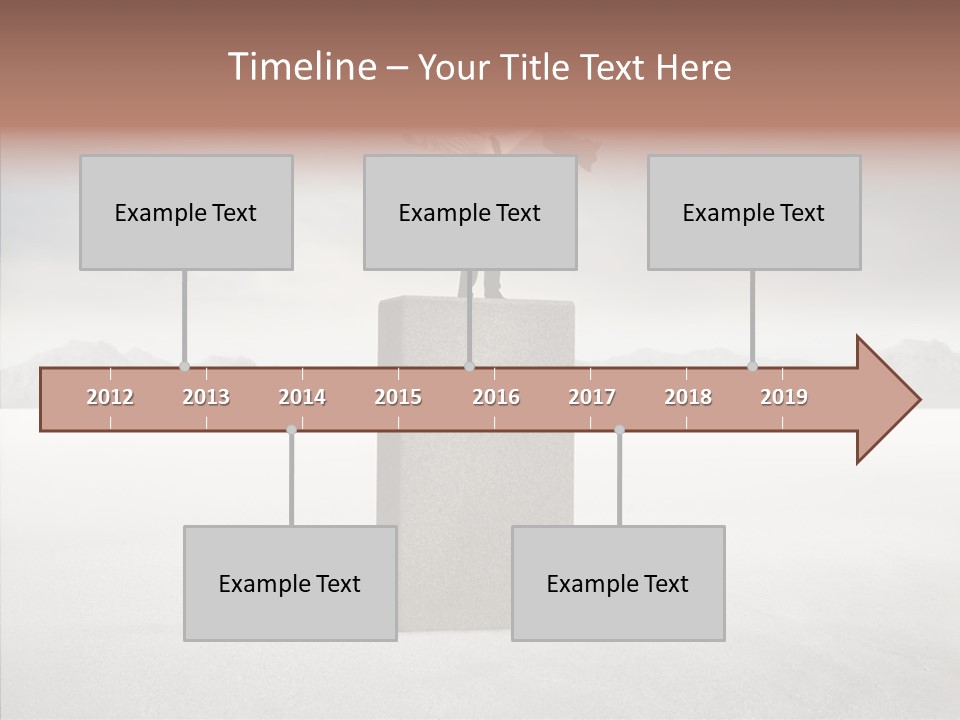 Competition Ascent Desert PowerPoint Template
