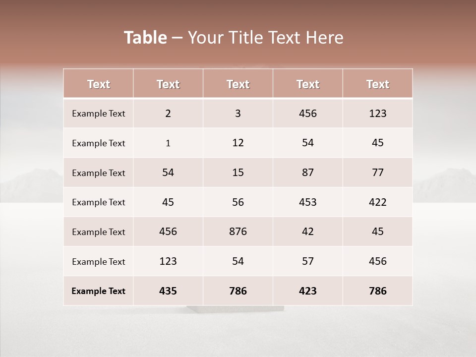Competition Ascent Desert PowerPoint Template