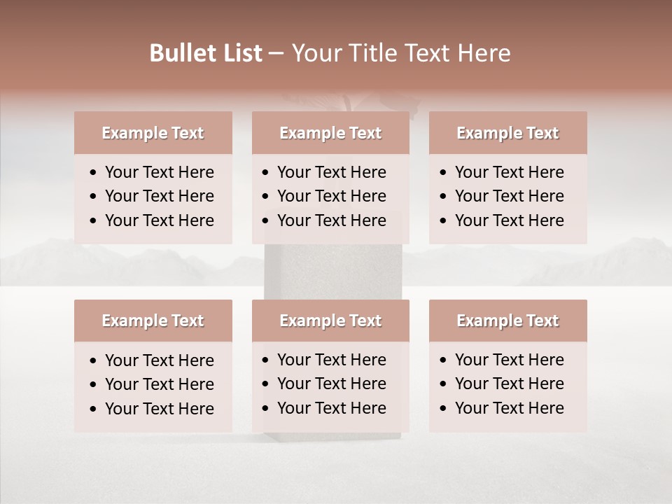 Competition Ascent Desert PowerPoint Template