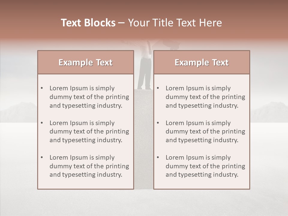 Competition Ascent Desert PowerPoint Template