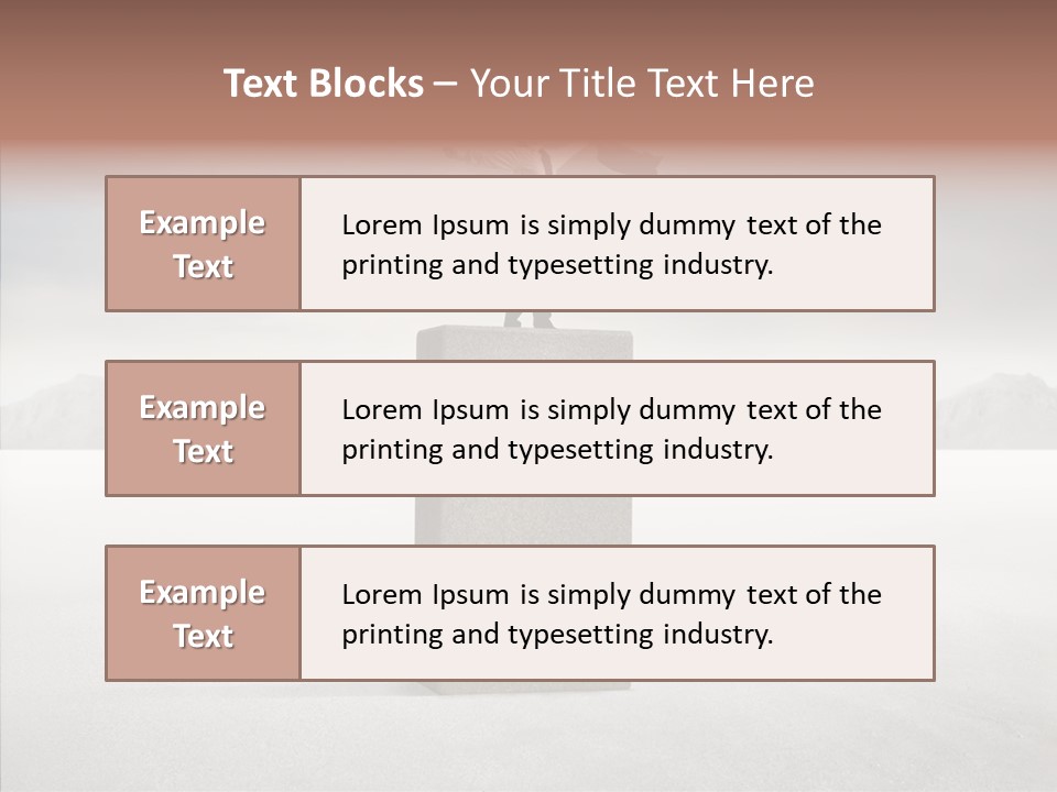 Competition Ascent Desert PowerPoint Template