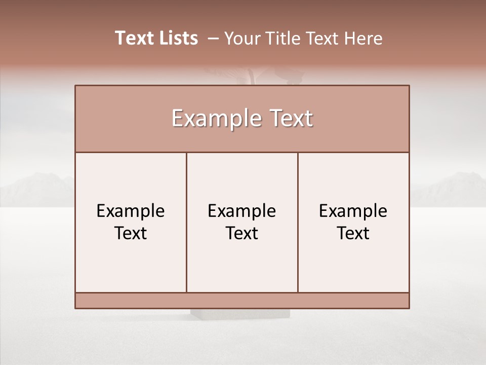 Competition Ascent Desert PowerPoint Template