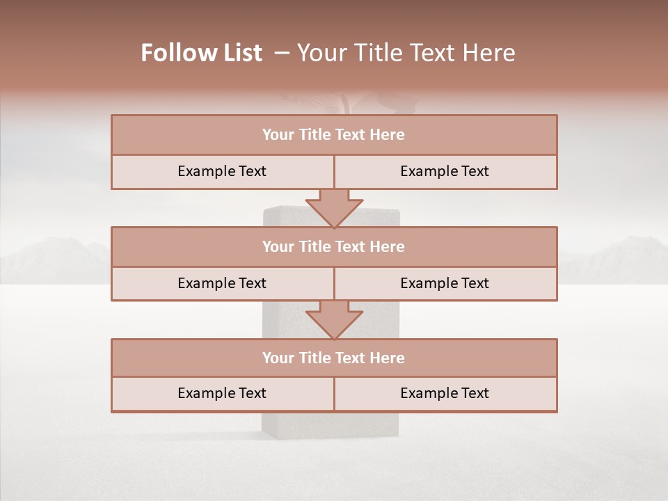 Competition Ascent Desert PowerPoint Template