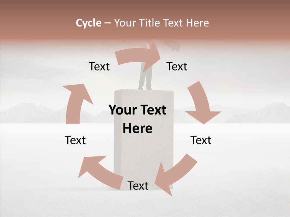 Competition Ascent Desert PowerPoint Template