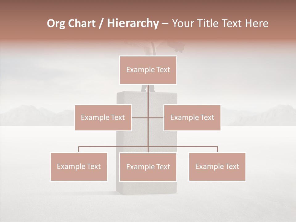 Competition Ascent Desert PowerPoint Template