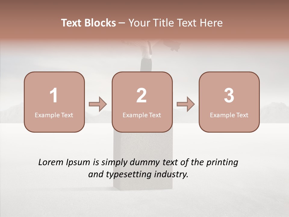 Competition Ascent Desert PowerPoint Template