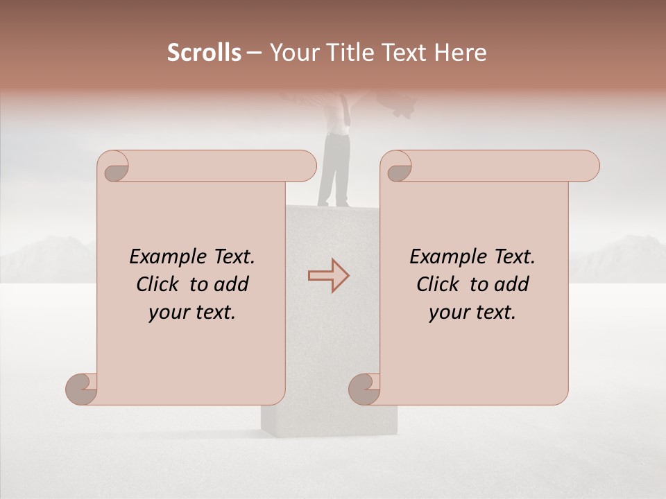 Competition Ascent Desert PowerPoint Template