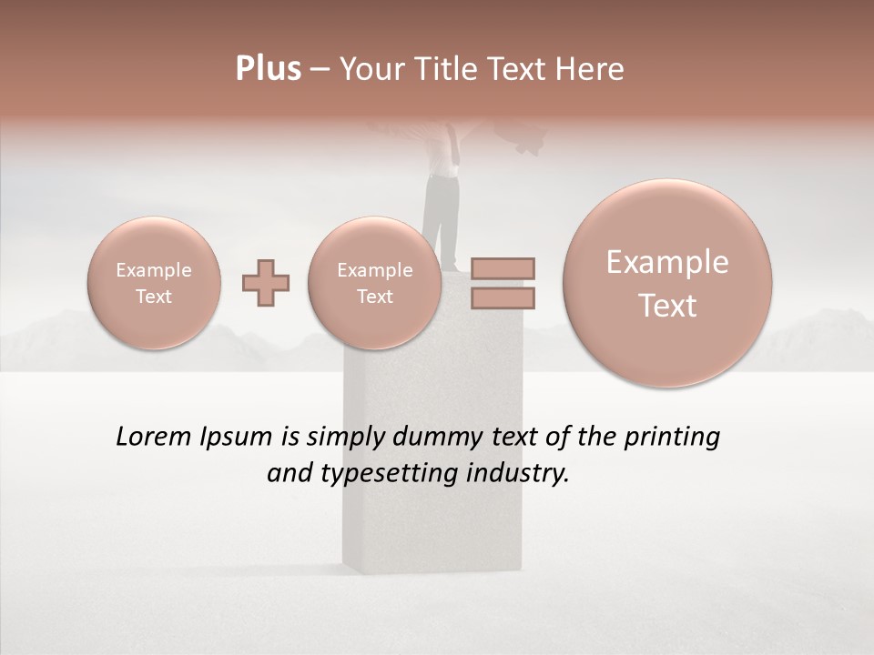 Competition Ascent Desert PowerPoint Template