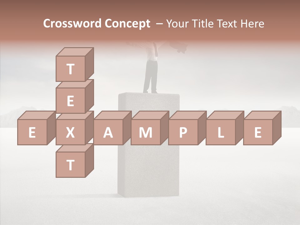 Competition Ascent Desert PowerPoint Template