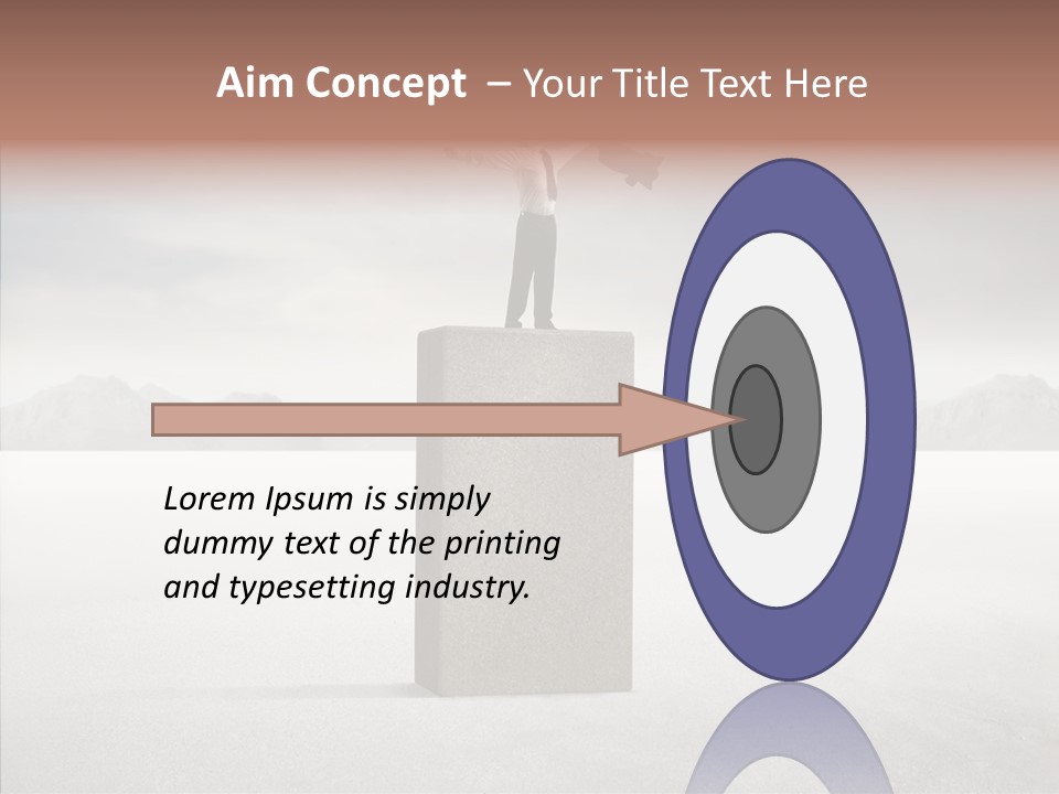 Competition Ascent Desert PowerPoint Template