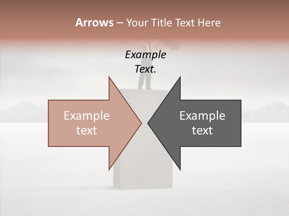 Competition Ascent Desert PowerPoint Template