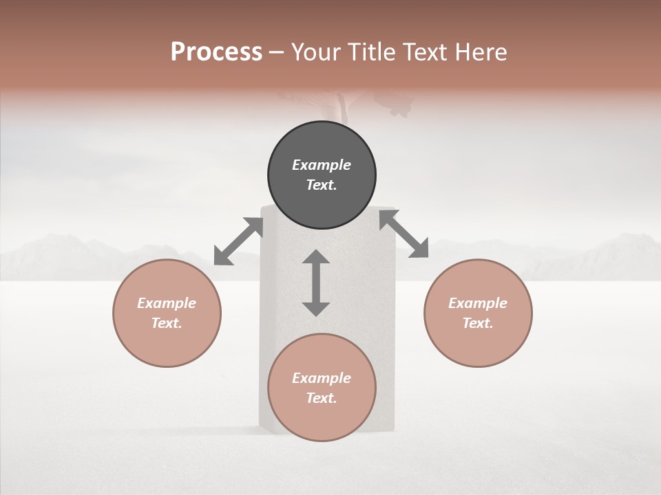 Competition Ascent Desert PowerPoint Template