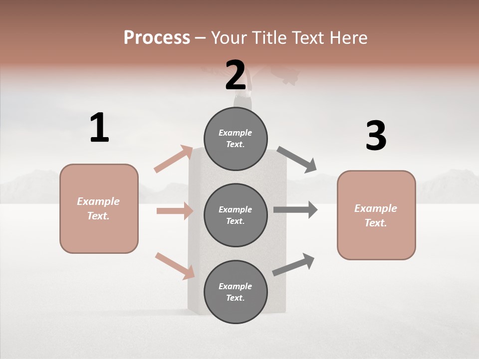 Competition Ascent Desert PowerPoint Template