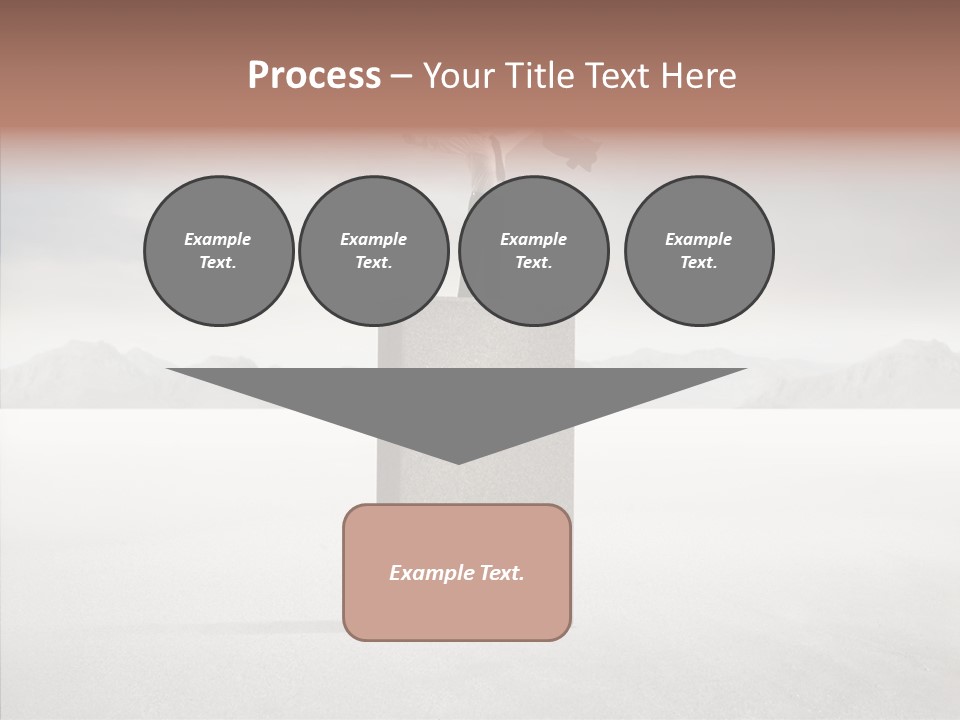 Competition Ascent Desert PowerPoint Template