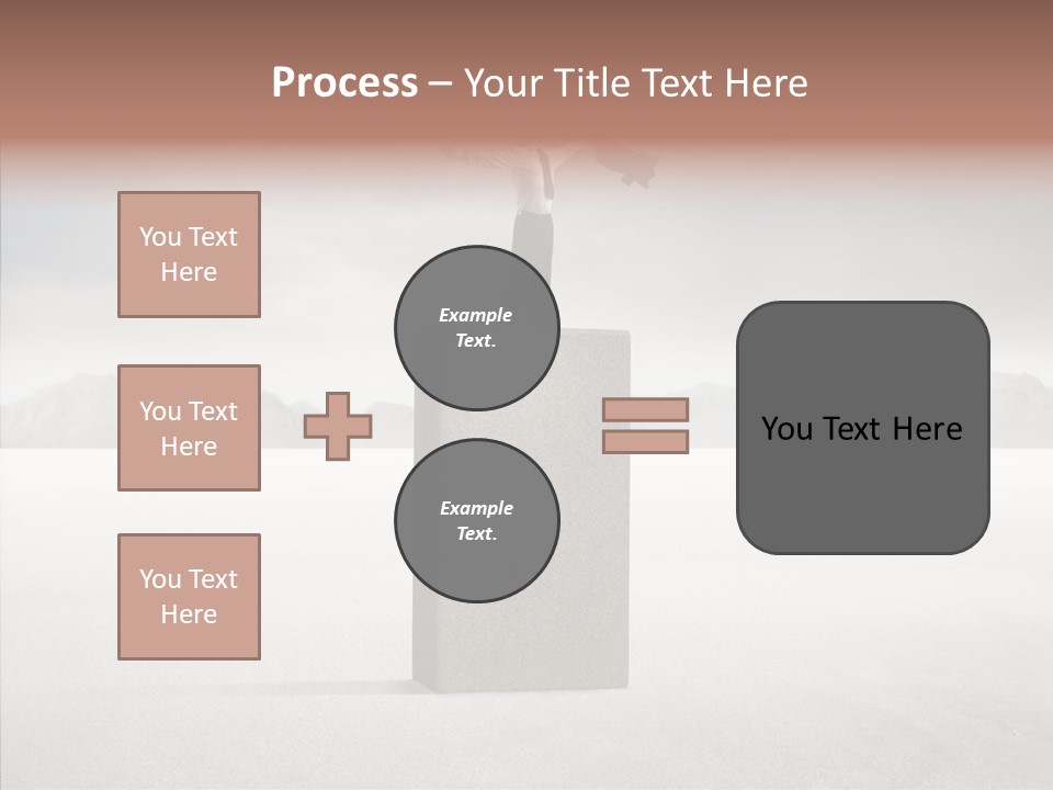 Competition Ascent Desert PowerPoint Template