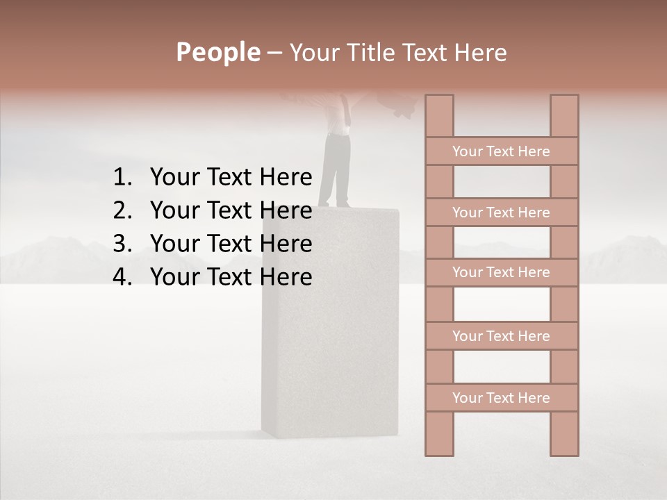 Competition Ascent Desert PowerPoint Template