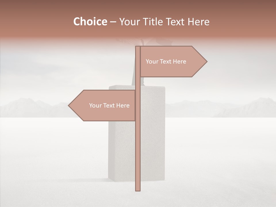 Competition Ascent Desert PowerPoint Template