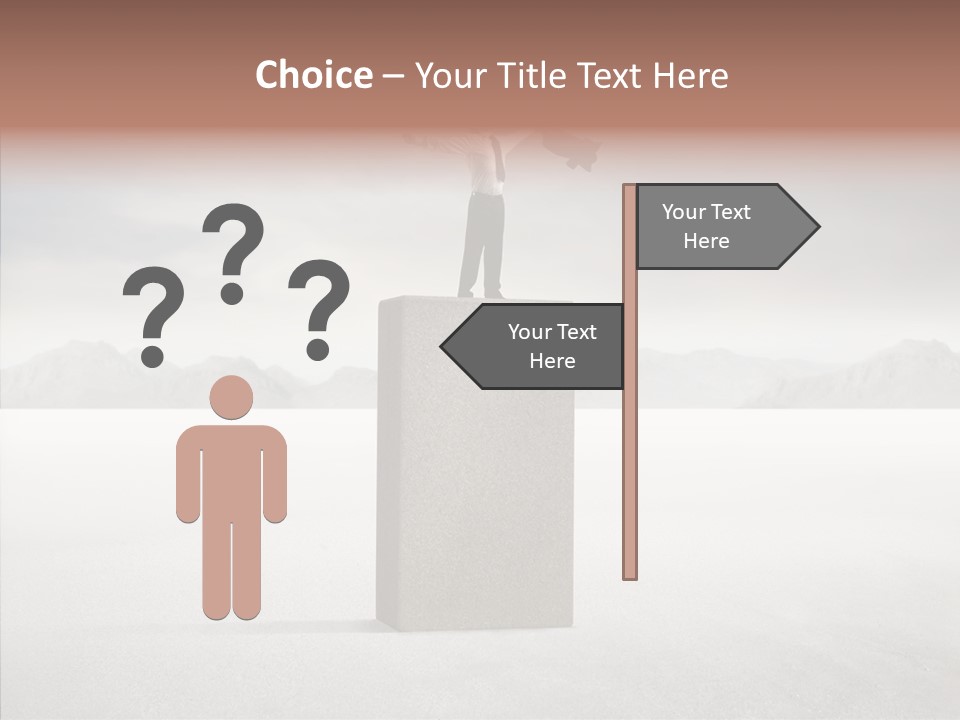 Competition Ascent Desert PowerPoint Template