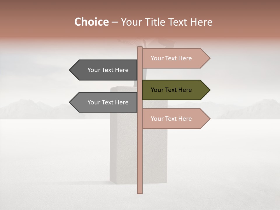 Competition Ascent Desert PowerPoint Template