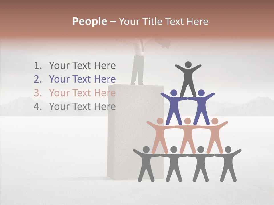 Competition Ascent Desert PowerPoint Template