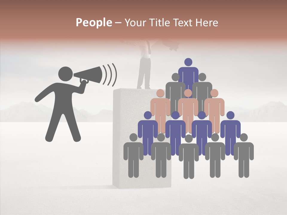 Competition Ascent Desert PowerPoint Template