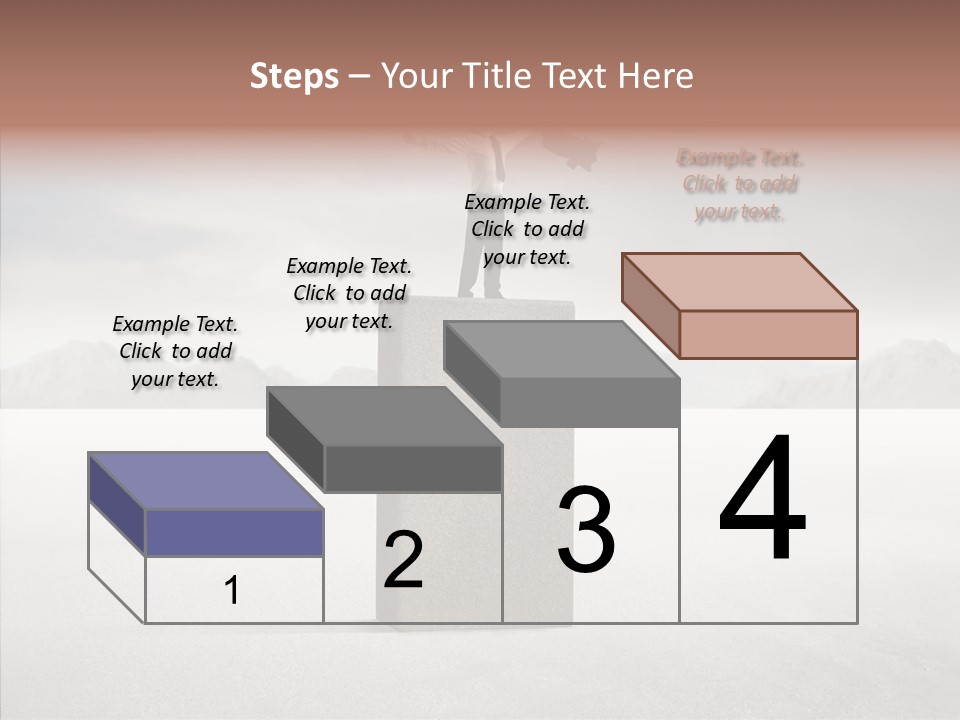 Competition Ascent Desert PowerPoint Template